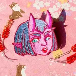 Bubble Pop Demon Iron On Patch