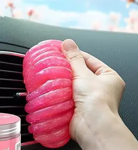 Car Cleaning Gel Detailing Putty Car Putty Auto Detailing Tools Car Interior Cleaner Cleaning Slime Car Accessories Keyboard Cleaner Rose