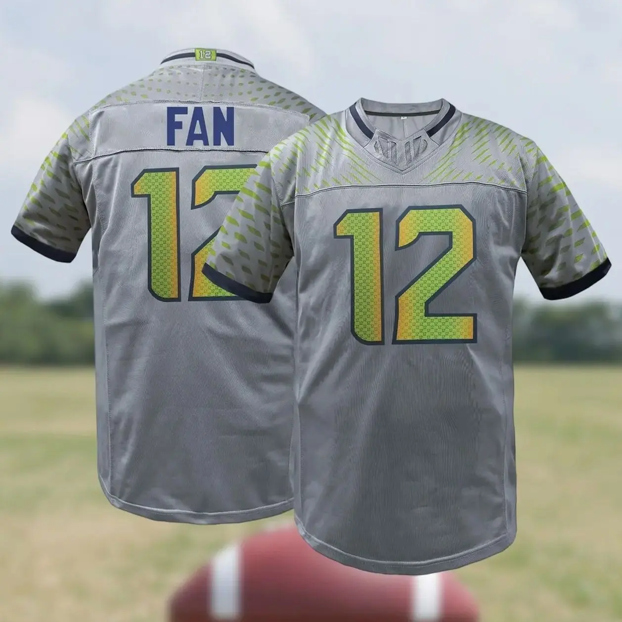 Men's American Football Lightweight Jersey, V Neck Embroidered Sportswear, Sports Top, Loose Short Sleeve T-Shirt, Perfect for Outdoor Sports & Competition, Unisex, All Seasons, Stylish Jersey, Short Football Jerseys