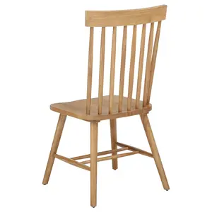 Andrews Windsor Spindle Back Dining Side Chair Light Ash