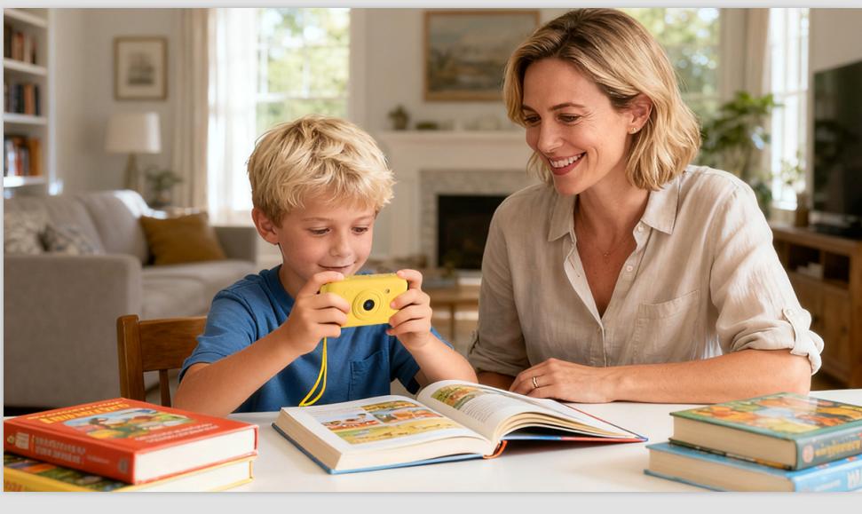 Kids Learning Toy Camera – Photo Recognition & Talking Fun, Educational Gift for Boys & Girls Birthday Ages 3-12
