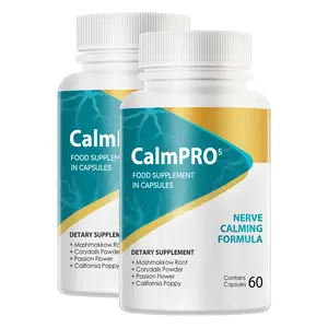 Calm-pro5 Nerve Capsules, 120 Count Calm-pro 5 Natural L-theanine Supplements for Soothe Your Nerves and Promote Your Overall Well-Being