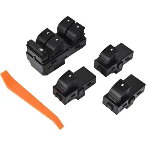 Window Switch Driver & Window Switch Passenger Compatible with 2007-2013 Chevy Silverado Traverse GMC Sierra 1500 2500HD 3500HD 20945129 25877776