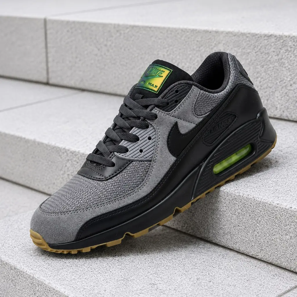 Nike Air Max 90 Smoke Grey Black IQ0580-084 Men's Fashion Sneaker New