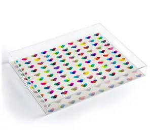Deny Designs Acrylic Tray -Rainboheart by Fimbis