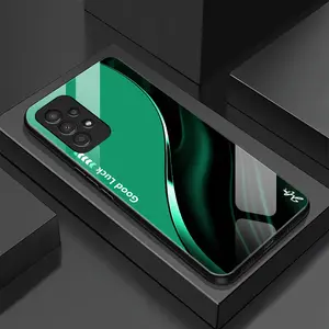 Suitable for [Galaxy A13] Simple silk gradient glass phone case, affordable, fully shockproof, drop-proof and wear-resistant-888