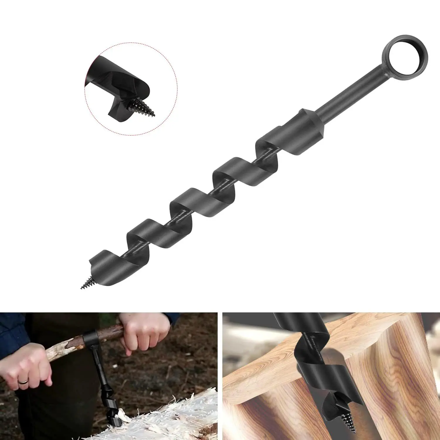 For Camping and Survival Gear Packs Scotch Eye Wood Auger Drill Bit Hand Auger