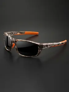 Unisex Camouflage Cycling Sunglasses Uv400 Protection, Sporty Style PC Frame, Outdoor All-Season Eyewear for Men & Women, Mountain Bike Glasses