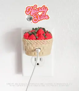 Strawberry Basket Charger Cover (Fits Apple Brand Charger)