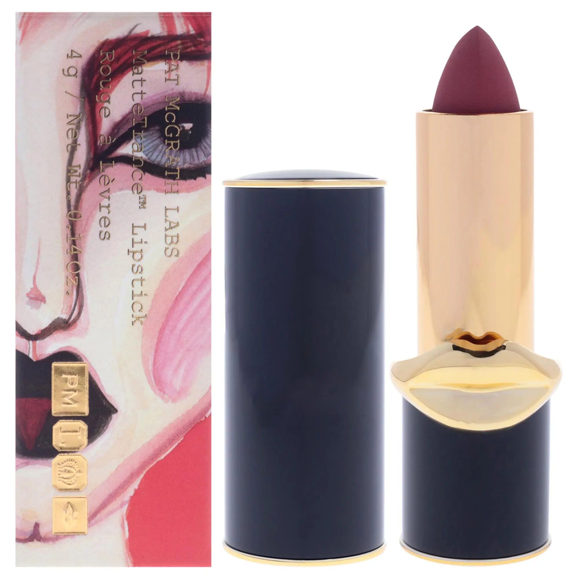 Pat Mcgrath Labs Women's MatteTrance Lipstick - Shade 040-5 Flesh, 0.14oz Cosmetic Makeup Lipstick Tube