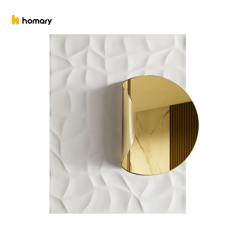 Homary Gender-Neutral Metal Wall Art - Modern Minimalist Design, 3D Geometric Rectangle, 23.6"x35.4" Abstract Pattern Print, Artistic Home Decoration for Living Room, Bedroom Inspo Dorm Hanging Decor