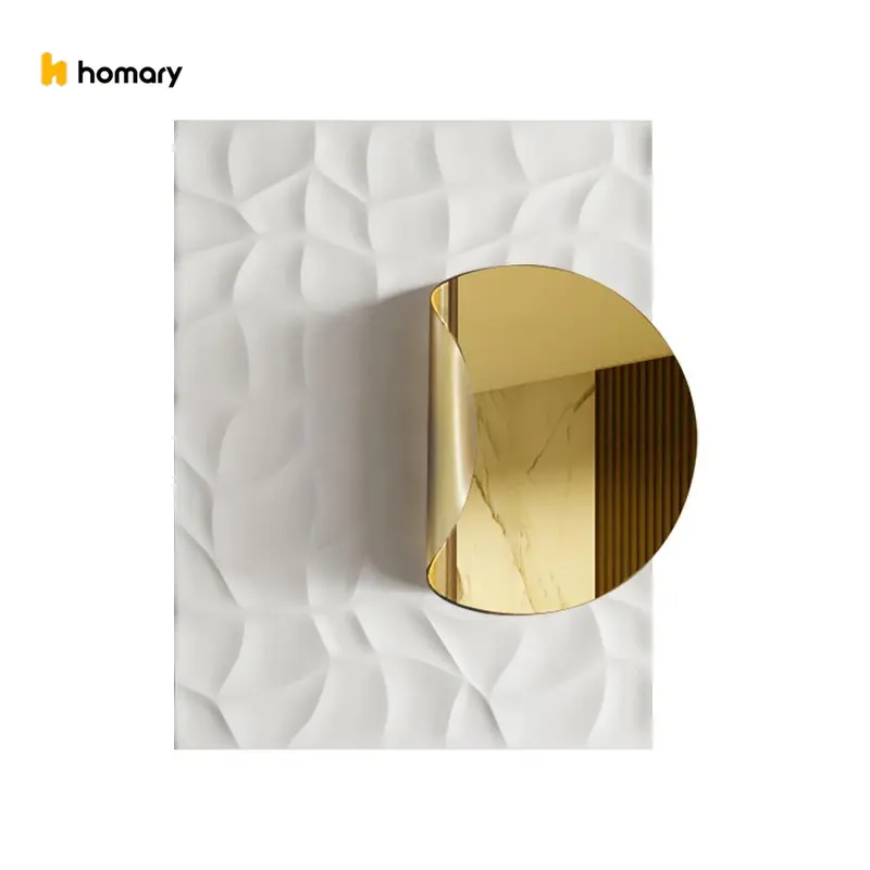Homary Gender-Neutral Metal Wall Art - Modern Minimalist Design, 3D Geometric Rectangle with 3D Effect, 23.6"x35.4" Abstract Print, Living Room Decor, Artistic Home Hanging Decor for Bedroom