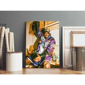 Kobe Bryant Championship Poster, Black Mamba mentality and White Ace of Hearts Posters Framed Canvas Poster for Wall Decoration