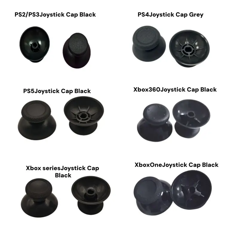 10 Replacement Thumb Grips for Ps2/ps3/ps4/ps5/xbox Controllers, Controller Button Rod Covers, 3D Simulation Skin Parts for Repair