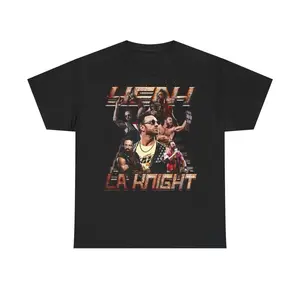 LA Knight YEAH Unisex Heavy Cotton Tee, WWE Fan-Made Apparel, Unofficial Merchandise, Wrestling Gift, Comfortable Shirt, Gift for Fans