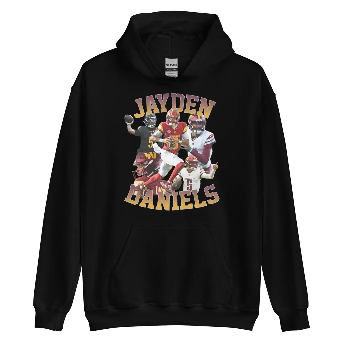 Jayden Daniels Hoodie Menswear Tops Sweatshirts Long Sleeve Classic Pocket