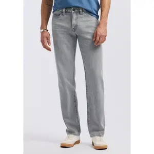 Relaxed Straight Driven Men's Jeans, Authentic Worn Grey - BM26084