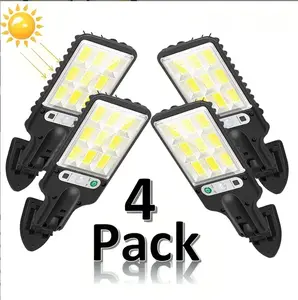 SummerVibes‑Solar Outdoor Lights, 6000 Lumens 2/4‑Pack 108COB LED Motion Sensor Wall Lamp, IP65 Waterproof with Remote Control, Auto Dusk‑to‑Dawn Durable Security Light for Garden, Yard, Porch