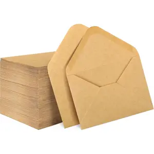 150 Pack  Card Envelopes, 4" x 2.75" Mini Envelopes, Brown  Business Card Envelopes, Small Envelopes for Holidays, Weddings,  Showers, Birthdays Banquets