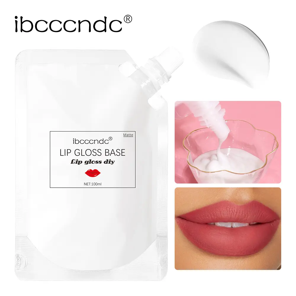 Matte DIY Lip Gloss Base, Lip Glaze, Fun DIY Lip Stain Base, Customize Your Own Lip Color at Home, 100ML Liquid Makeup Foundation