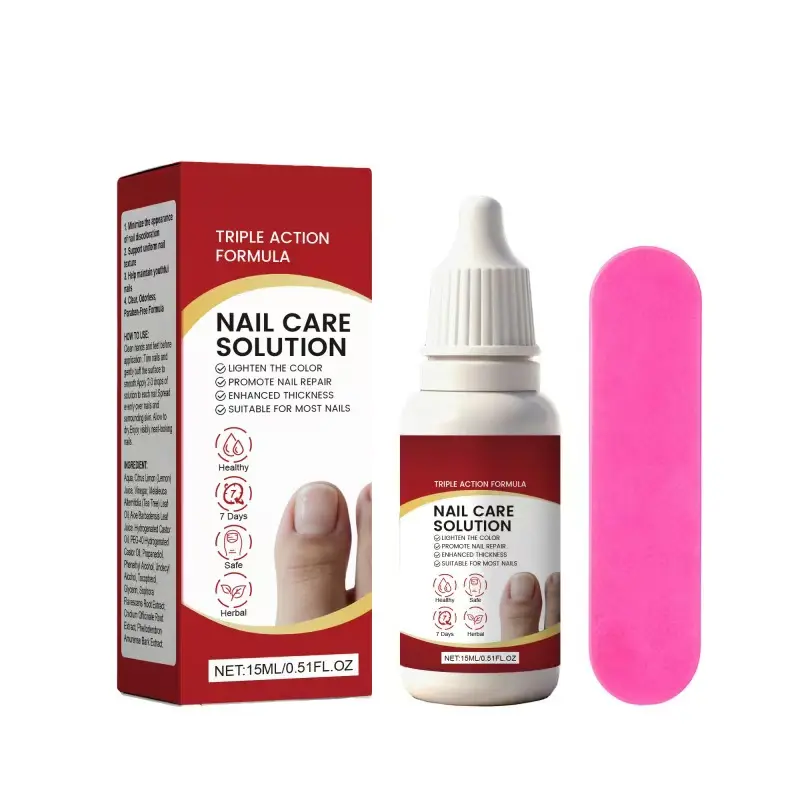 Nail Care 2pcs Triple-Action Repair Kit - Strengthens, Restores Damaged Nails, Gel