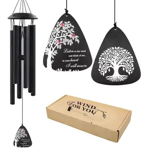 Sympathy Wind Chimes for Loss of Loved , 32" Memorial Windchimes for Outside,  Memorial Gifts in Memory of Loved  Father,Outdoor Windchimes  Garden Patio Decor