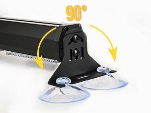 Nilight 40LED Purple White Emergency Strobe Traffic Advisor Light Bar with Suction Cups Dash Safety Warning Hazard Flashing Lights Interior Front/Rear Windshield for Trucks Construction Vehicles