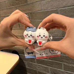 Cute Cartoon Gii Xiao Ba Couple Buddy Magnetic Keychain Set, Book Bag Hanging Ornament, 2 Piece Set, Keychain Pendant, Perfect Gift for Friends