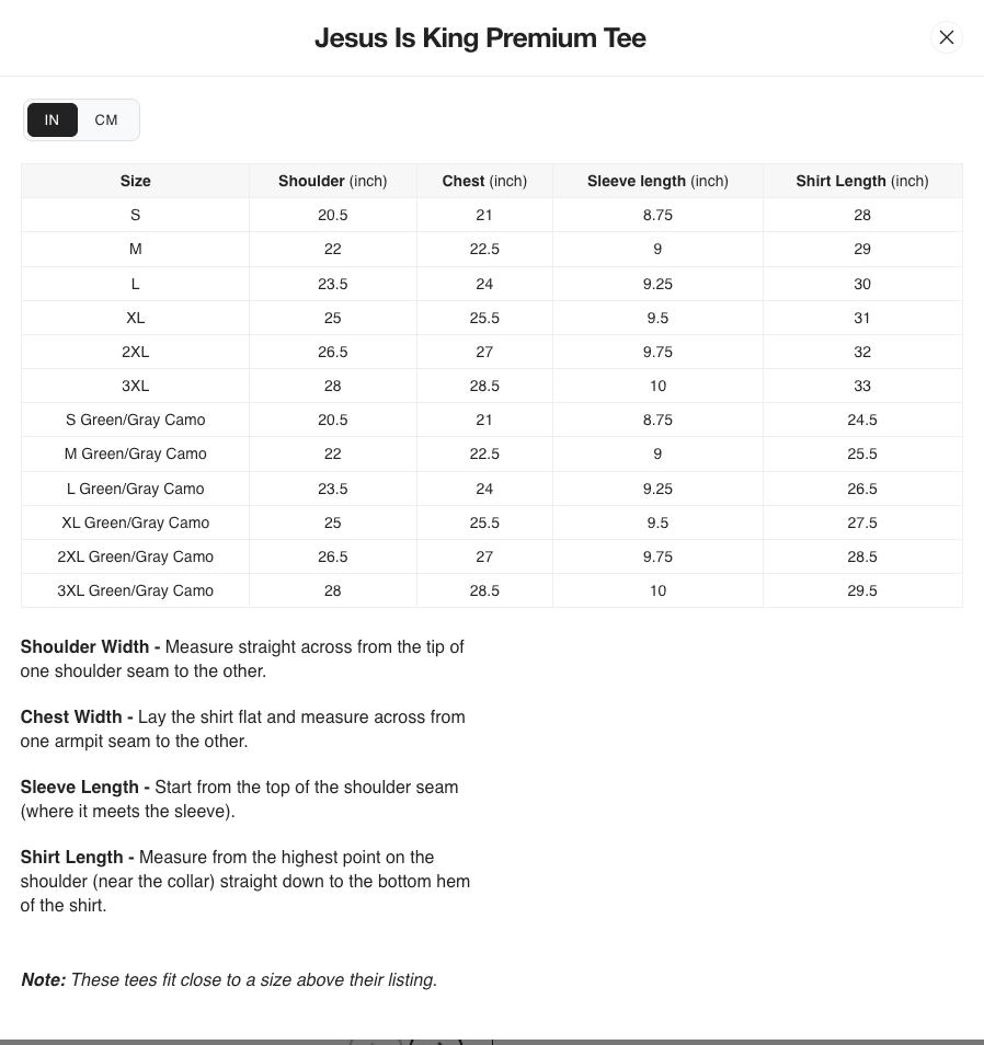 JESUS IS KING Camo Heavy Tee