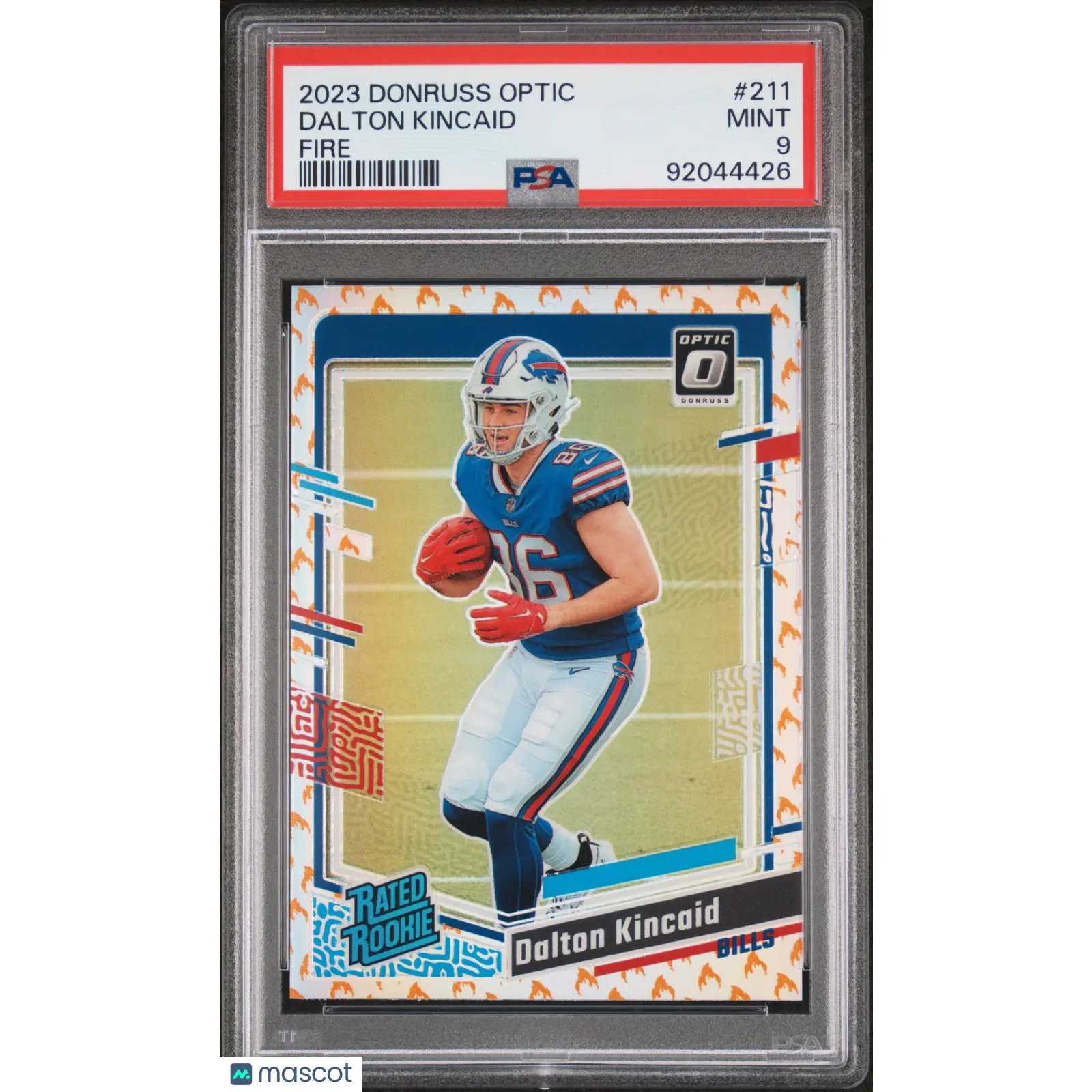 2023 Panini Donruss Optic Dalton Kincaid Fire #211 PSA 9