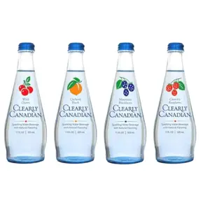 Clearly Canadian Sparkling Flavored Water Beverage (4 Flavor Sampler, 4 Pack Sampler) Berry