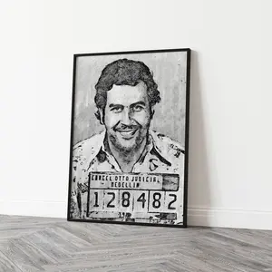 “Cartel” – Pablo Escobar Sketch Art Poster Print