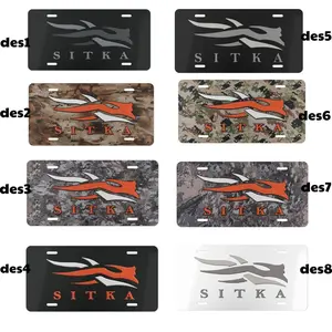 Sitka logo Camouflage License Plate for Car Exterior