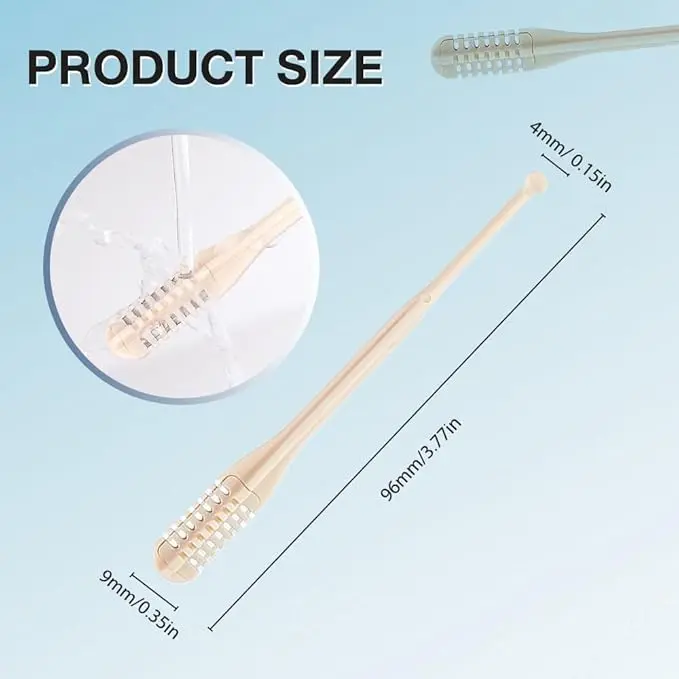 Hair Cutter,2025 New Mini Double Sided Nose Hair Trimmer with Ear Picker,Handheld 360° Rotating Nose Hair Removal for Men,Women (2 Pcs)