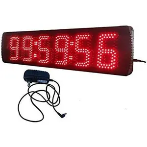 AZOOU 5" 6 Digits Double Sided Race Timing Clock Running Events Timing Clock Decor