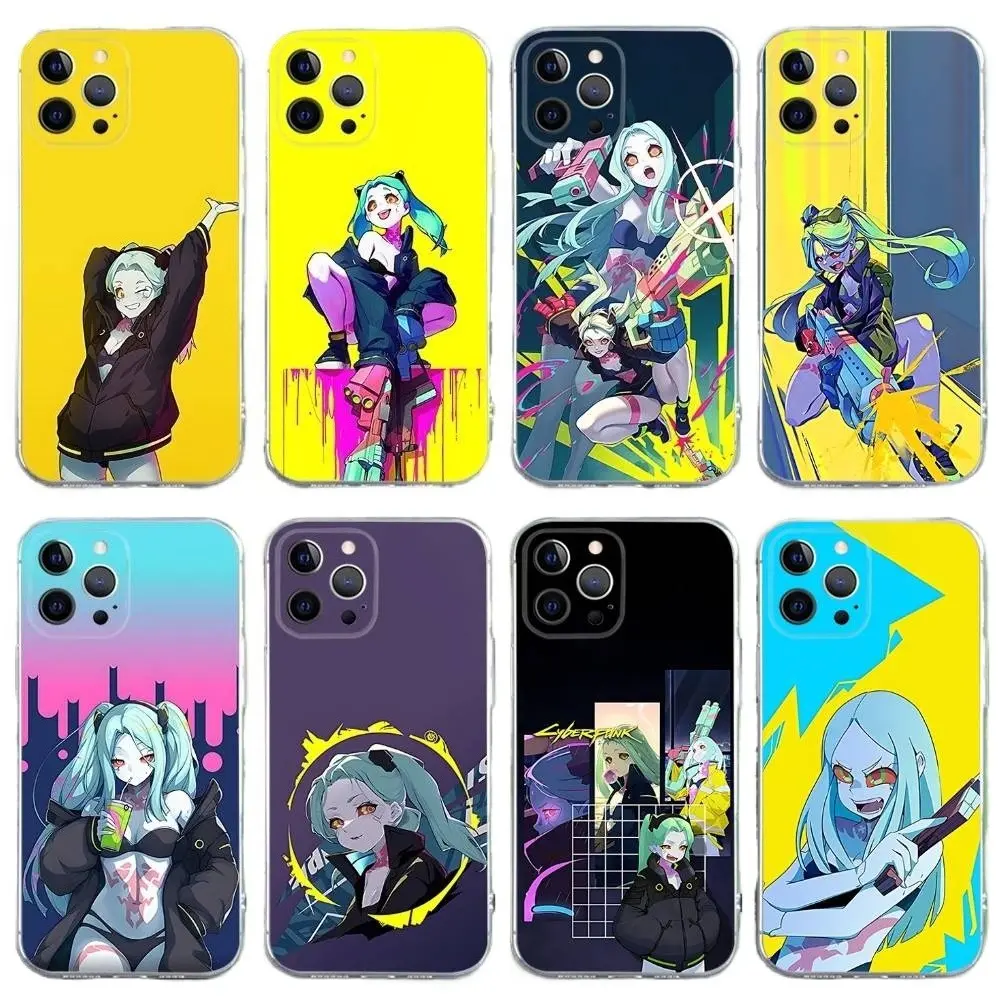Cyberpunk Rebecca Cute Phone Cases For iPhone 17 Promax 16 15 14 13 12 11  Pro Max Plus Air Transparent Soft Shockproof Cover Protection Best Gift of  Birthday Christmas Halloween - TikTok Shop