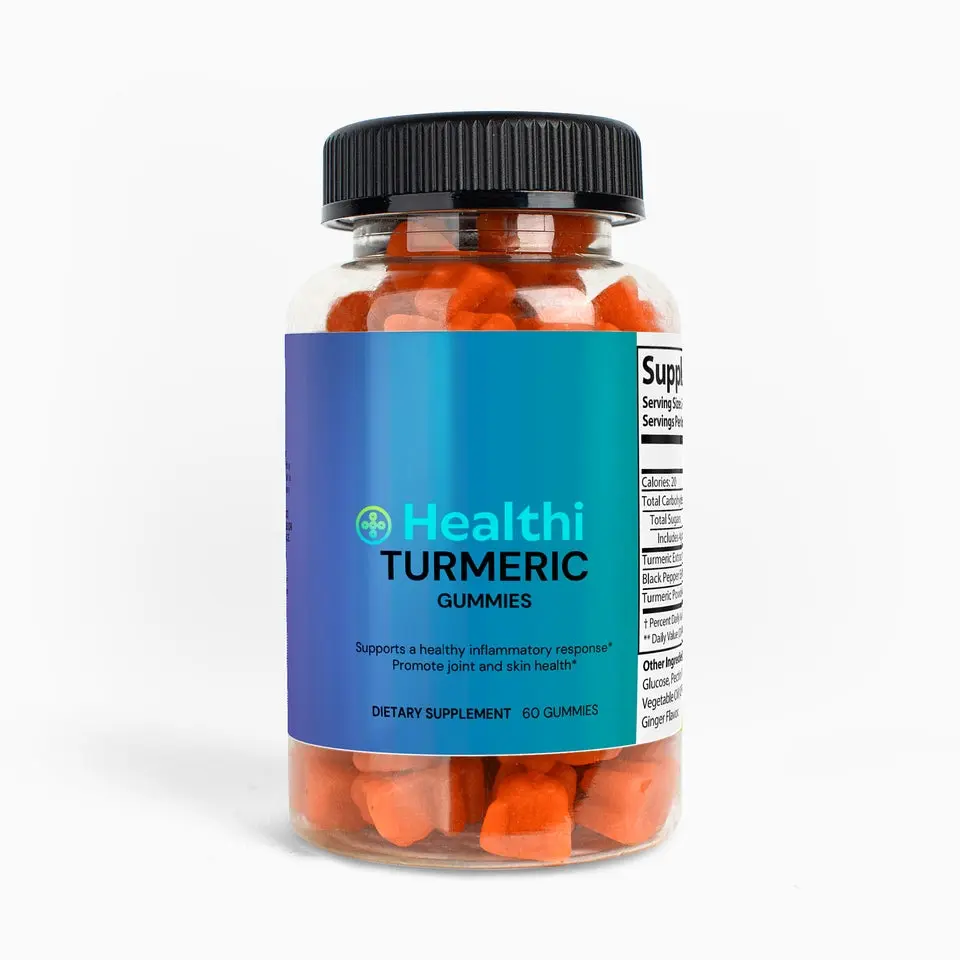 Turmeric Gummies - Natural Turmeric Extract in Gummy Format - Ideal for Digestion Support and Weight Loss