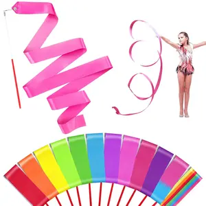 12 Twirling Ribbon Wands for Kids – Colorful Dance Streamers for Gymnastics, Parties, Carnival Fun, Party Favors, Rewards, and Imaginative Play