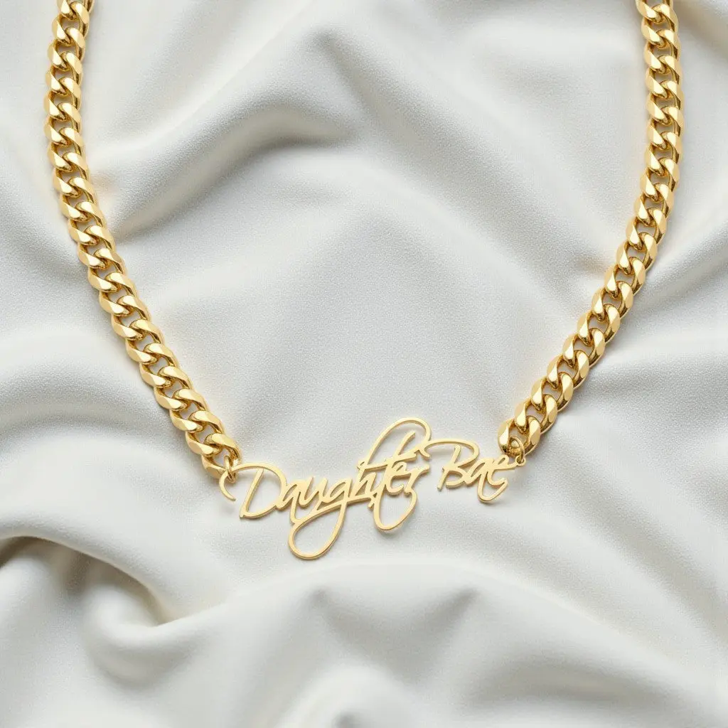 The Devotion Script Necklace