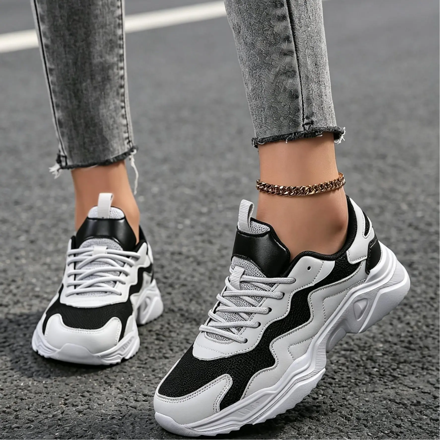 Sosenfer Women's Low Top Mesh Walking Shoes with Cotton Laces, Lightweight Breathable Casual Sneakers for Work and Outdoor Wear, Improves Traction, Outdoor Walks, Running Jogging, Athletic, Female