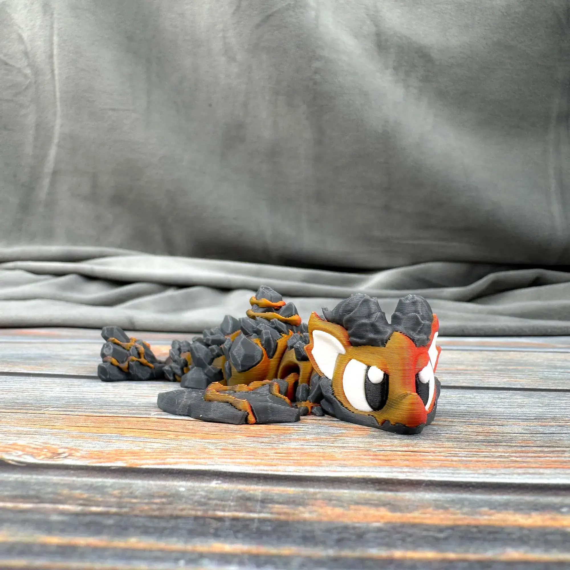 Mini Lava Dragon Articulated 3D Printed Fidget Figure