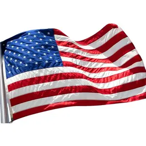 American Flag 3x5 FT Outdoor USA Flags Polyester with Brass Grommets 4 X 6 Ft US Flag Bright Color