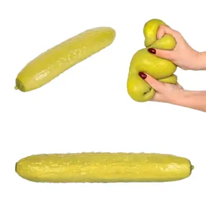 Funny Pickle Fidget Toy Soft Stretchy Squeeze Stress Toy Realistic Fake Vegetable Stress Ball Cute Quirky Desk Toys for Office Adults Kids Novelty Gag Gifts for Men Women White Elephant Gift Sensory Autism Toys Pack