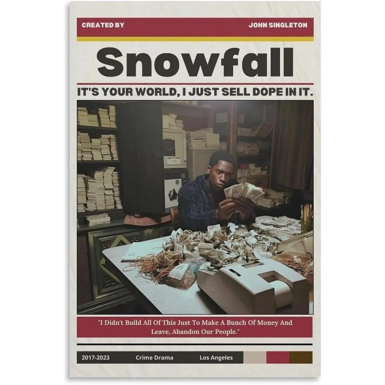 Snowfall Franklin Saint Vintage Poster 2 Canvas Wall Art Print For Room Aesthetic And Decor Poster For Bedroom Bathroom Living Room Kitchen Office Decor