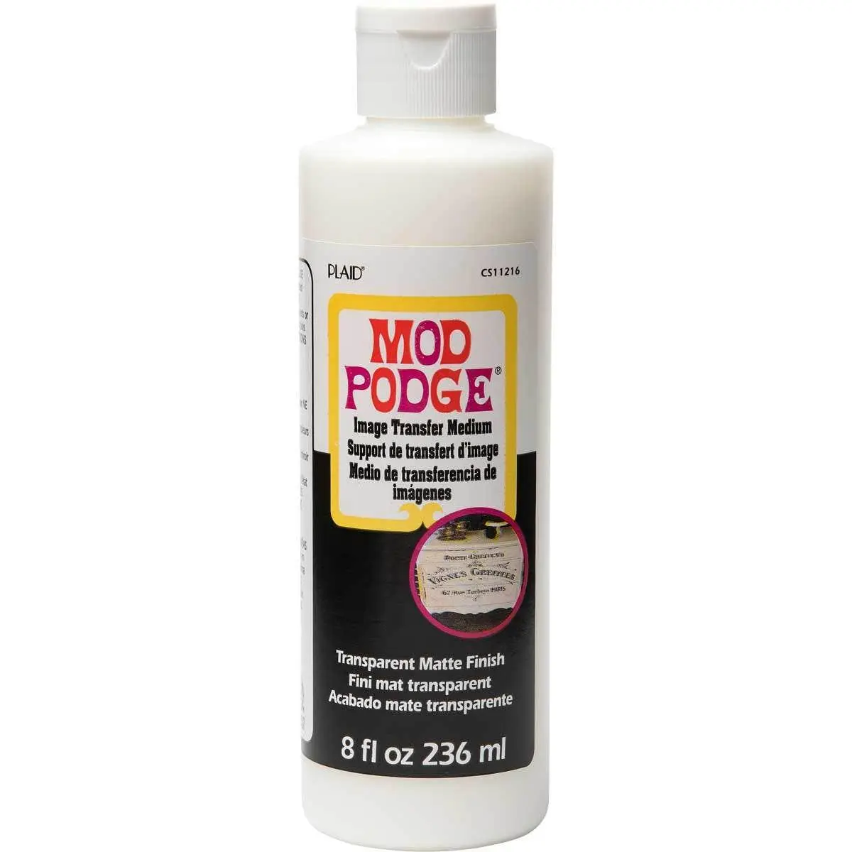 Mod Podge ® Image Transfer Medium - 8 oz, CS11216 - for Arts and Crafts, DIY Projects, Dry Printer Use on Hard Surfaces, Easy to Clean
