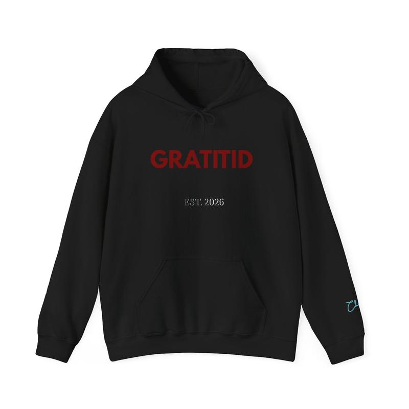 "GRATITID 1012" Hoodie - Unisex Heavy Blend Design by CHENÈT