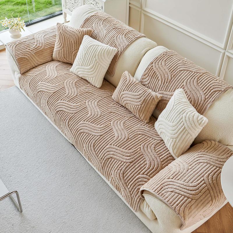 Bepatio 1 Count Jacquard Sofa Cover 1-4 Seat, Solid Color Ultra Soft Slipcover for Stain, Pet Hair & Dustproof, Machine Washable Anti-Slip Bench Couch Cover, Pet Friendly Sofa Towel Mat for Living Room, Dormitory, Hotol Bepatio 1 Count Jacquard Sofa Cover 1-4 Seat, Solid Color Ultra Soft Slipcover for Stain, Pet Hair & Dustproof, Machine Washable Anti-Slip Bench Couch Cover, Pet Friendly Sofa Towel Mat for Living Room, Dormitory, Hotol