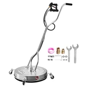 【Summervibes】VEVOR 24" Pressure Washer Surface Cleaner 4 Wheels Dual Handle 4000 Max PSI