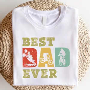 Cycling Dad T-shirt, Best Daddy Ever Shirt, Mountain Biking Dad Tee, Father's Day Gift, Bicycle Lover T-shirt, Adventurous Dad Tee, Dad Birthday Gift, Bike Rider Dad Shirt