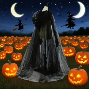 White/Black Double-Layer Hooded Cape 🧥 - Bridal Shawl, Witch Vampire Reaper Cosplay Cloak | Medieval Renaissance Wizard Outfit, Halloween Horror Party Costume Prop, Black Friday Deal: Ideal Halloween Cosplay Gift 🎁